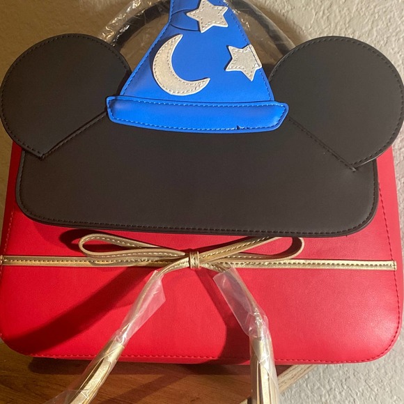 Loungefly Other - Disney loungefly Fantasia Sorcerer cross body purse bag